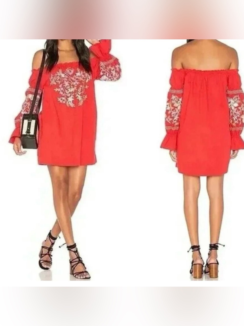 Free People Fleur Du Jour off-the-shoulder mini dress - Picture 4 of 10